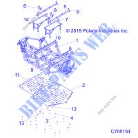 CHASSIS, CHASSIS AND SKID PLATES   R20RSU99/A/B (C700154) pour Polaris RANGER CREW 1000 NORTHSTAR FACTORY CHOICE de 2020