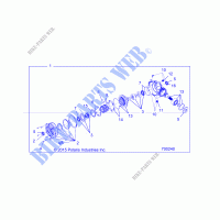 SYSTEME DE TRANSMISSION, FRONT GEARCASE INTERNALS   R19RRE99NS (700240) pour Polaris RANGER 1000 EPS HD MD de 2019