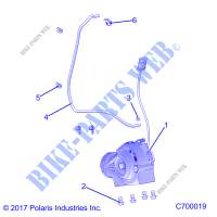 DRIVE TRAIN, FRONT SUPPORT PONT   R18RRE99A9/AX/AM/AS/A1/B9/BX/BM/BS/B1 (C700019) pour Polaris RANGER XP 1000 EPS de 2018