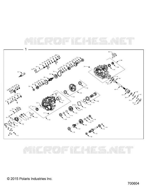 DRIVE TRAIN, PONT PRINCIPAL - R16RMA32A1/A2 (700604) Polaris RANGER 325 2016       RANGER ETX  RANGER ETX