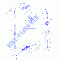 DIRECTION   R15RTA57AA/BA/AR/AC/EAU (49RGRSTEERING15900XP) pour Polaris RANGER 570 FULL SIZE de 2015      