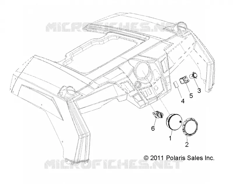 ELECTRICAL, INSTRUMENTS - Z20CHA57A2/E57AM (49RGRDASH12RZR570) Polaris RZR 570 2020 RZR 570  RZR 570