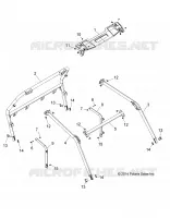 CHASSIS, CABINE   Z20A5A87B2/E87BP/BK/BX (49RGRCAB15RZR900) pour Polaris RZR 900 50 INCH de 2020