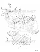 CHASSIS, CHASSIS AND SKID PLATE   Z20A5A87B2/E87BP/BK/BX (701068) pour Polaris RZR 900 50 INCH de 2020