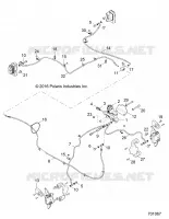 DURITES DE FREIN AND MASTER CYLINDER   Z20A5A87B2/E87BP/BK/BX (701067) pour Polaris RZR 900 50 INCH de 2020