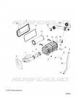 ENGINE, PRISE D'AIR SYSTEM   Z20A5A87B2/E87BP/BK/BX (700059) pour Polaris RZR 900 50 INCH de 2020