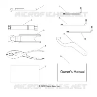 MANUEL DU PROPRIETAIRE AND TOOL KIT   Z20A5A87B2/E87BP/BK/BX (49RGRTOOL14RZR1000) pour Polaris RZR 900 50 INCH de 2020