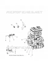 REFROIDISSEMENT, THERMOSTAT AND BYPASS   Z20A5A87B2/E87BP/BK/BX (49RGRTHERMO15RZR900) pour Polaris RZR 900 50 INCH de 2020