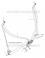 SIEGE BELT MOUNTING   Z20A5A87B2/E87BP/BK/BX (49RGRSB15Z90050) pour Polaris RZR 900 50 INCH de 2020