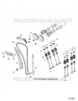 SOUPAPES AND CAMSHAFTS   Z20A5A87B2/E87BP/BK/BX (701096) pour Polaris RZR 900 50 INCH de 2020