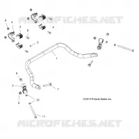 SUSPENSION, STABILISATEUR BRAS ARRIERE   Z20A5A87B2/E87BP/BK/BX (49RGRSTABILIZERRR15Z90050) pour Polaris RZR 900 50 INCH de 2020