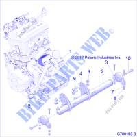 MOTEUR, MOUNTING   Z20S1E99AG/AK/BG/BK (C700106 8) pour Polaris RZR RS1 de 2020