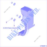 PEDALE D'ACCELERATEUR   Z20S1E99AG/AK/BG/BK (C700097 3) pour Polaris RZR RS1 de 2020