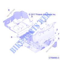PLANCHER   Z20S1E99AG/AK/BG/BK (C700093 3) pour Polaris RZR RS1 de 2020