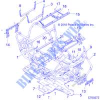CHASSIS, CHASSIS AND SKID PLATES   Z20NAE99AC/AL/AN/BC/BL/BN/K99AF/AK/BF/BK/M99AL (C700272) pour Polaris RZR XP 1000 de 2020