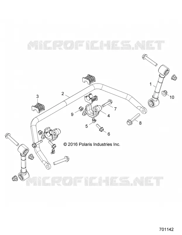 SUSPENSION AVANT STABILIZER BAR - Z20A4E99AH/LH (701142) Polaris RZR 1000 2020 RZR S4 1000  RZR S4 1000