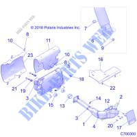ECHAPPEMENT SYSTEM   Z20ASE99AH/LH (C700300) pour Polaris RZR 1000 60 INCH EPS de 2020