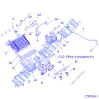 ENGINE, PRISE D'AIR MANIFOLD   Z20N4E92BL/BR (C700324 1) pour Polaris RZR XP TURBO 4 de 2020