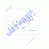 ETRIER DE FREIN FRONT   Z19VBE99F2/S99C2/CM (49RGRCALIPER15RZR900) pour Polaris RZR 1000 60 INCH EU / TRACTOR / ZUG de 2019