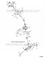 DIRECTION ASSISTEE   Z18VAE87BM/BW (702059) pour Polaris RZR 900 50 INCH  de 2018