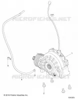 DRIVE TRAIN, FRONT SUPPORT PONT   Z18VAA87B2/E87BM/BW (701070) pour Polaris RZR 900 50 INCH  de 2018