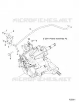 DRIVE TRAIN, MAIN SUPPORT PONT   Z18VAA87B2/E87BM/BW (702051) pour Polaris RZR 900 50 INCH  de 2018