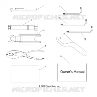 MANUEL DU PROPRIETAIRE AND TOOL KIT   Z18VAA87B2/E87BM/BW (49RGRTOOL14RZR1000) pour Polaris RZR 900 50 INCH  de 2018