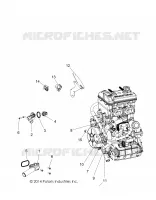 REFROIDISSEMENT, THERMOSTAT AND BYPASS   Z18VAA87B2/E87BM/BW (49RGRTHERMO15RZR900) pour Polaris RZR 900 50 INCH  de 2018