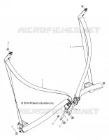 SIEGE BELT MOUNTING   Z18VAA87B2/E87BM/BW (49RGRSB15Z90050) pour Polaris RZR 900 50 INCH  de 2018