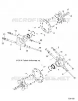 SUSPENSION ARRIERE CARRIER   Z18VAA87B2/E87BM/BW (701100) pour Polaris RZR 900 50 INCH  de 2018