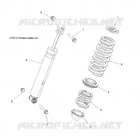 SUSPENSION ARRIERE SHOCK   Z18VAA87B2/E87BM/BW (49RGRSHOCKRR7044132) pour Polaris RZR 900 50 INCH  de 2018
