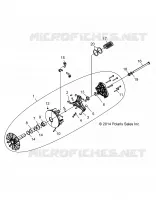 SYSTEME DE TRANSMISSION, PRIMARY CLUTCH   Z18VAA87B2/E87BM/BW (49RGRCLUTCHDRV1323181) pour Polaris RZR 900 50 INCH  de 2018