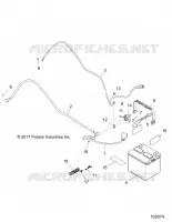 BATTERIE   Z18VCE87BK/BU/BR/LU (702074) pour Polaris 	RZR S4 900 EPS 4 SEAT de 2018