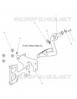 BRAKES, PEDAL AND MAITRE CYLINDRE   Z18VCE87BK/BU/BR/LU (49RGRBRAKEFOOT14RZR1000) pour Polaris 	RZR S4 900 EPS 4 SEAT de 2018