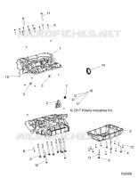 CARTERS MOTEUR   Z18VCE87BK/BU/BR/LU (702058) pour Polaris 	RZR S4 900 EPS 4 SEAT de 2018