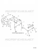 CHASSIS, CABINE   Z18VCE87BK/BU/BR/LU (700899) pour Polaris 	RZR S4 900 EPS 4 SEAT de 2018