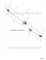 DRIVE TRAIN, ARBRE DE TRANSMISSION AVANT   Z18VCE87BK/BU/BR/LU (701071) pour Polaris 	RZR S4 900 EPS 4 SEAT de 2018