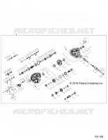 DRIVE TRAIN, PONT PRINCIPAL INTERNALS   Z18VCE87BK/BU/BR/LU (701158) pour Polaris 	RZR S4 900 EPS 4 SEAT de 2018