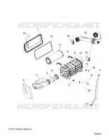 ENGINE, PRISE D'AIR SYSTEM   Z18VCE87BK/BU/BR/LU (700059) pour Polaris 	RZR S4 900 EPS 4 SEAT de 2018