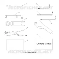 MANUEL DU PROPRIETAIRE AND TOOL KIT   Z18VCE87BK/BU/BR/LU (49RGRTOOL14RZR1000) pour Polaris 	RZR S4 900 EPS 4 SEAT de 2018