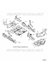 PLANCHER ET PANNEAUX LATERAUX   Z18VCE87BK/BU/BR/LU (700003) pour Polaris 	RZR S4 900 EPS 4 SEAT de 2018