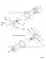 SUSPENSION ARRIERE CARRIER   Z18VCE87BK/BU/BR/LU (702069) pour Polaris 	RZR S4 900 EPS 4 SEAT de 2018