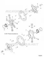 SUSPENSION AVANT CARRIER   Z18VCE87BK/BU/BR/LU (702253) pour Polaris 	RZR S4 900 EPS 4 SEAT de 2018