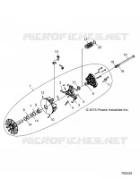 SYSTEME DE TRANSMISSION, PRIMARY CLUTCH   Z18VCE87BK/BU/BR/LU (700335) pour Polaris 	RZR S4 900 EPS 4 SEAT de 2018