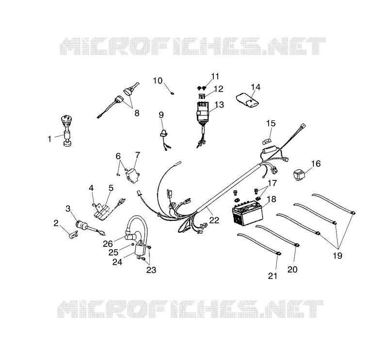 ELEMENTS ELECTRIQUE - A03KA09CA/CB (4983138313C03) Polaris ATV 90 2003 PREDATOR 90  PREDATOR 90