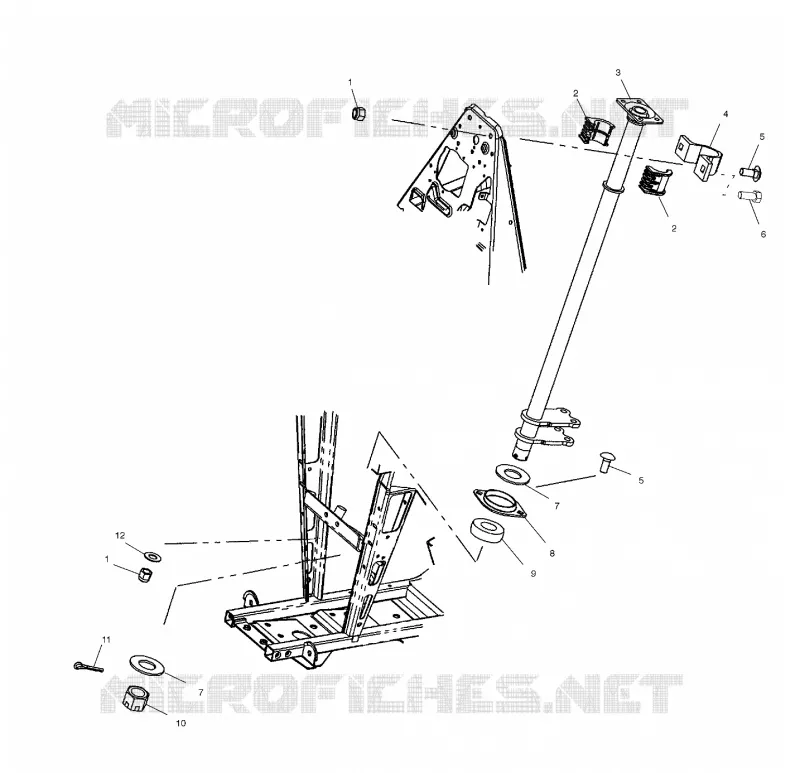 COLONNE DE DIRECTION - A03CH59AA/AF/AG (4977187718B11) Polaris SPORTSMAN 600 2003 SPORTSMAN  SPORTSMAN 600 - A03CH59AA