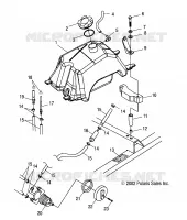 CARBURANT TANK   A03CA32AA (4978627862A12) pour Polaris TRAIL BOSS 330 de 2003