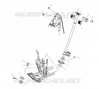 COLONNE DE DIRECTION   A03CA32AA (4978627862B06) pour Polaris TRAIL BOSS 330 de 2003