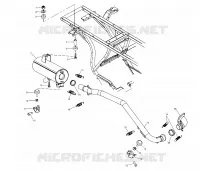 ECHAPPEMENT   A03CA32AA (4978627862A10) pour Polaris TRAIL BOSS 330 de 2003