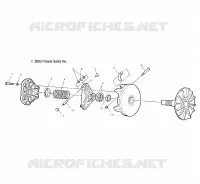 EMBRAYAGE DE TRANSMISSION   A03CA32AA (4987258725C06) pour Polaris TRAIL BOSS 330 de 2003